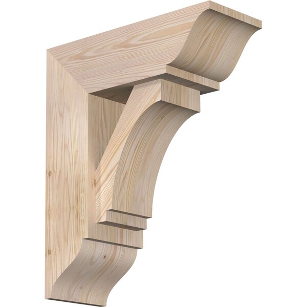 Ekena Millwork Imperial Traditional Smooth Bracket w/ Offset Brace, Douglas Fir, 7 1/2"W x 20"D x 24"H BKT0806X20X24IMP01SDF - main